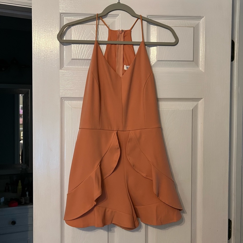 NWT peach/orange romper